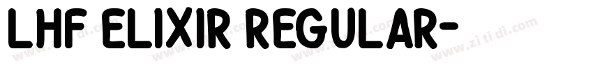 LHF Elixir Regular字体转换